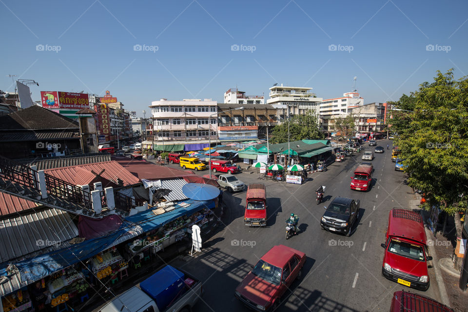 Public road in Chiang Mai Thailand 