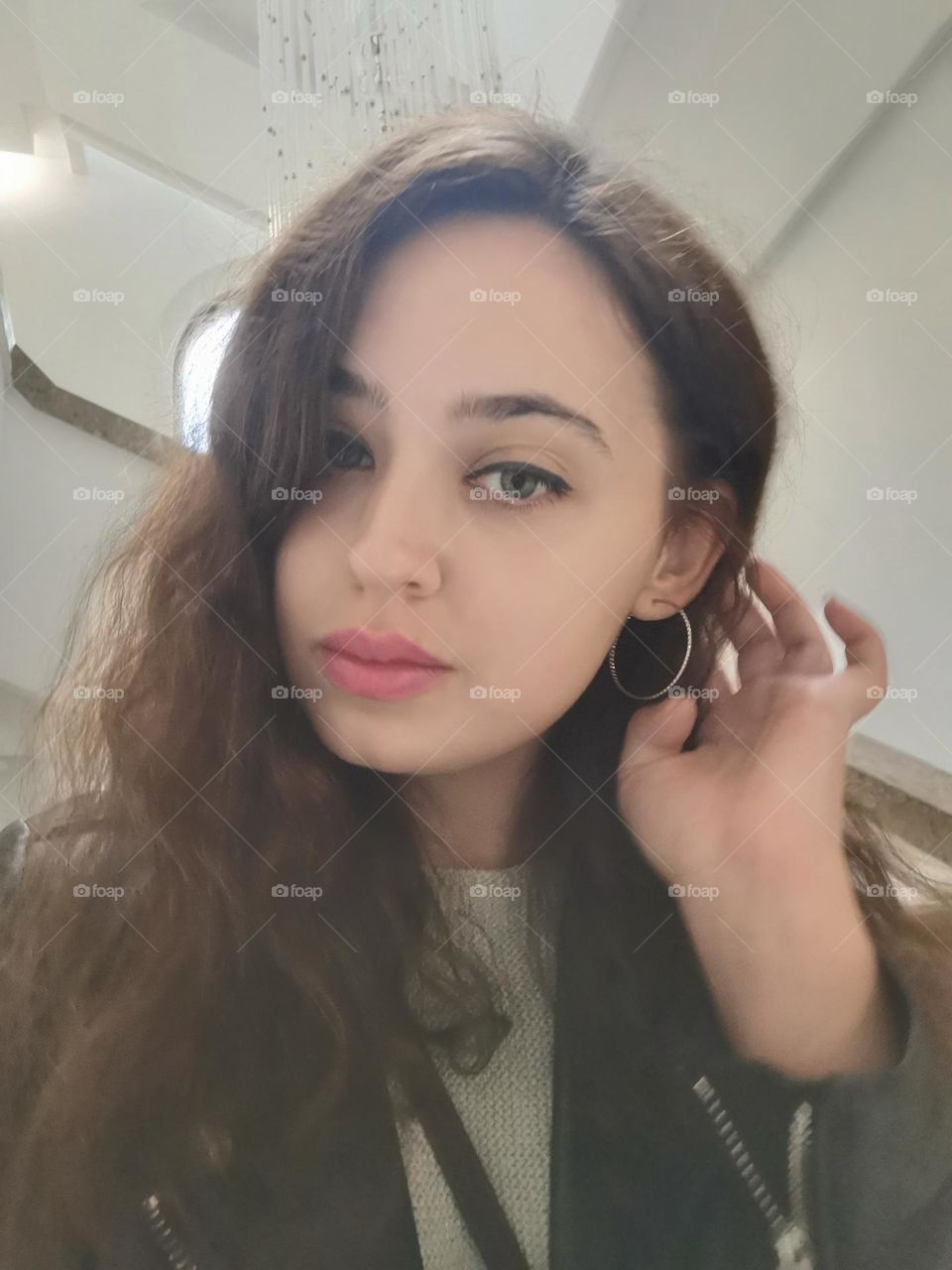 Portrait with earring