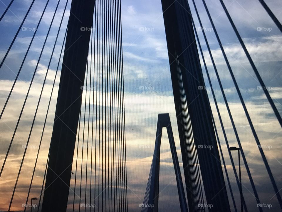 Beautiful sight crossing the bridge. 
