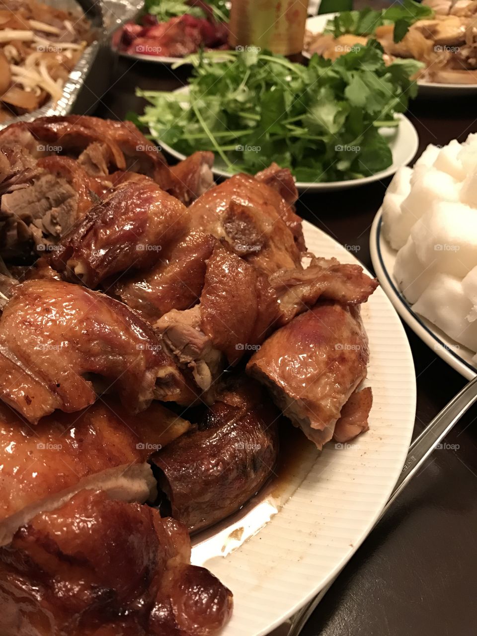 Roasted duck for dinner 