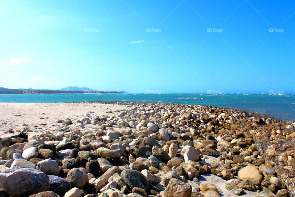Landscape beach and clear sky