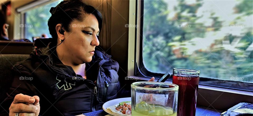 Viajando en tren