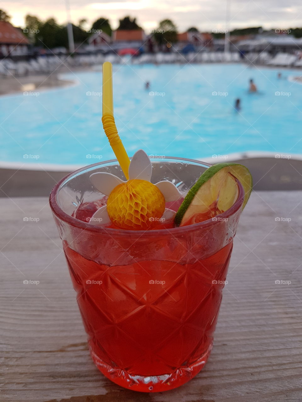 a  cool drink in the summerheat