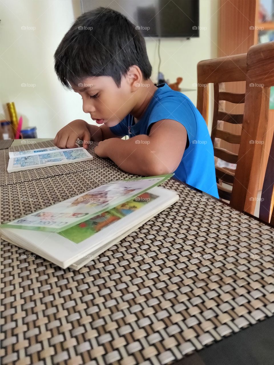 healthy and good habit of reading books..