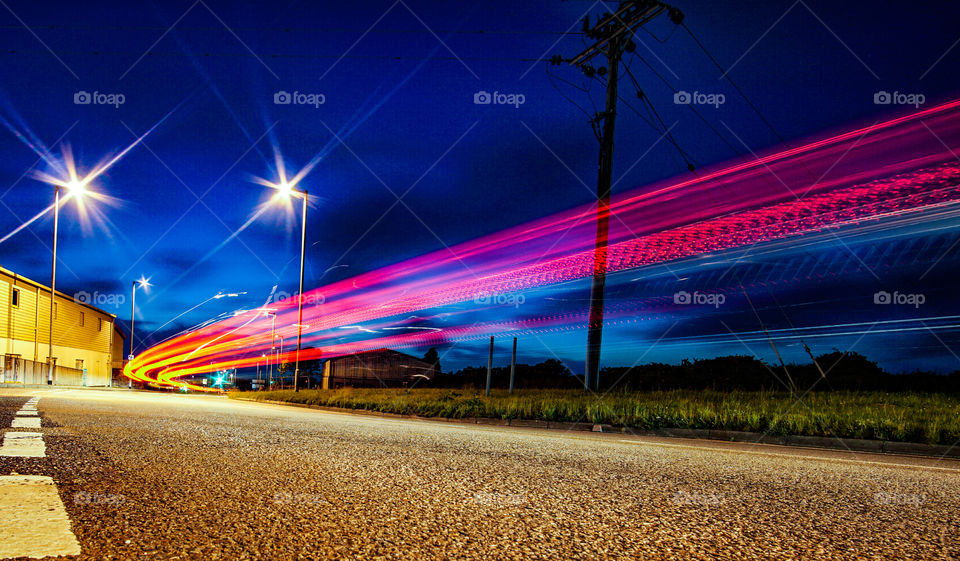 light trails