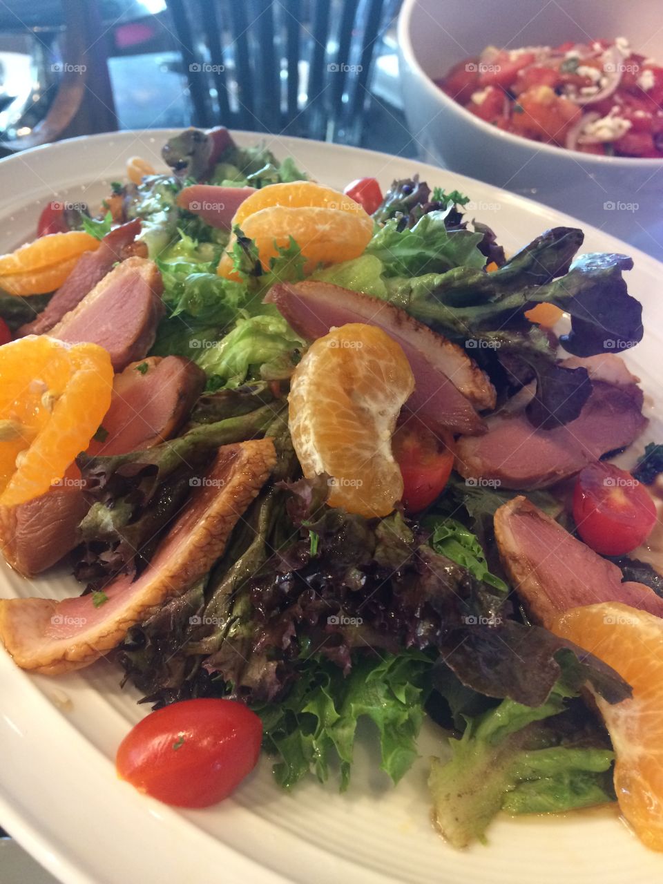 #salad #dilicious #meeting #yummy #healthy #smokeduck #fresh #mix #food
