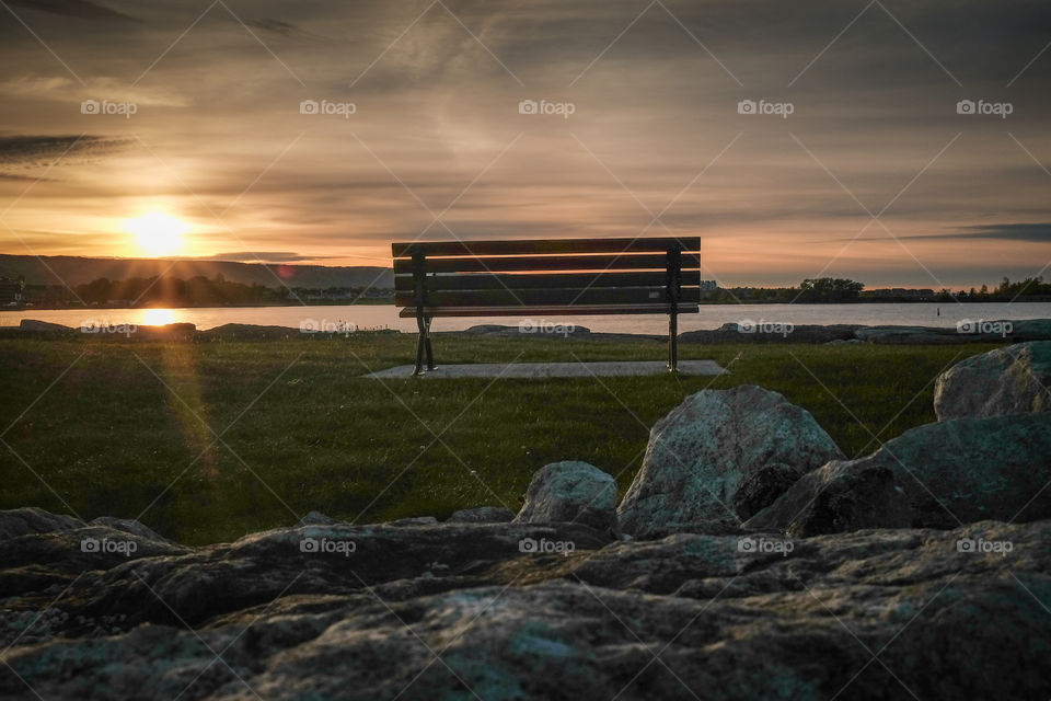 Beautiful relaxing but lonely evening