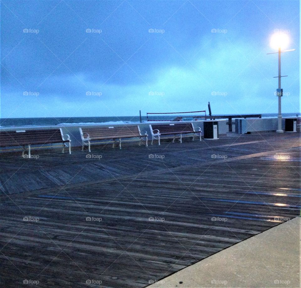 Empty boardwalk