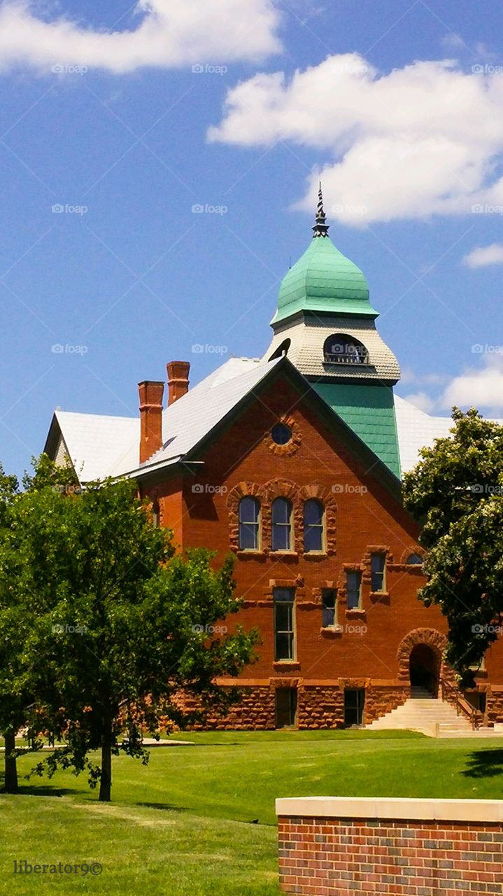 Old Cental. Oldest building on the Oklahoma State University campus in Stillwater, OK. Built in 1894.