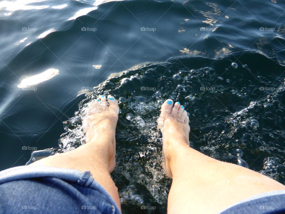 Feets on the water