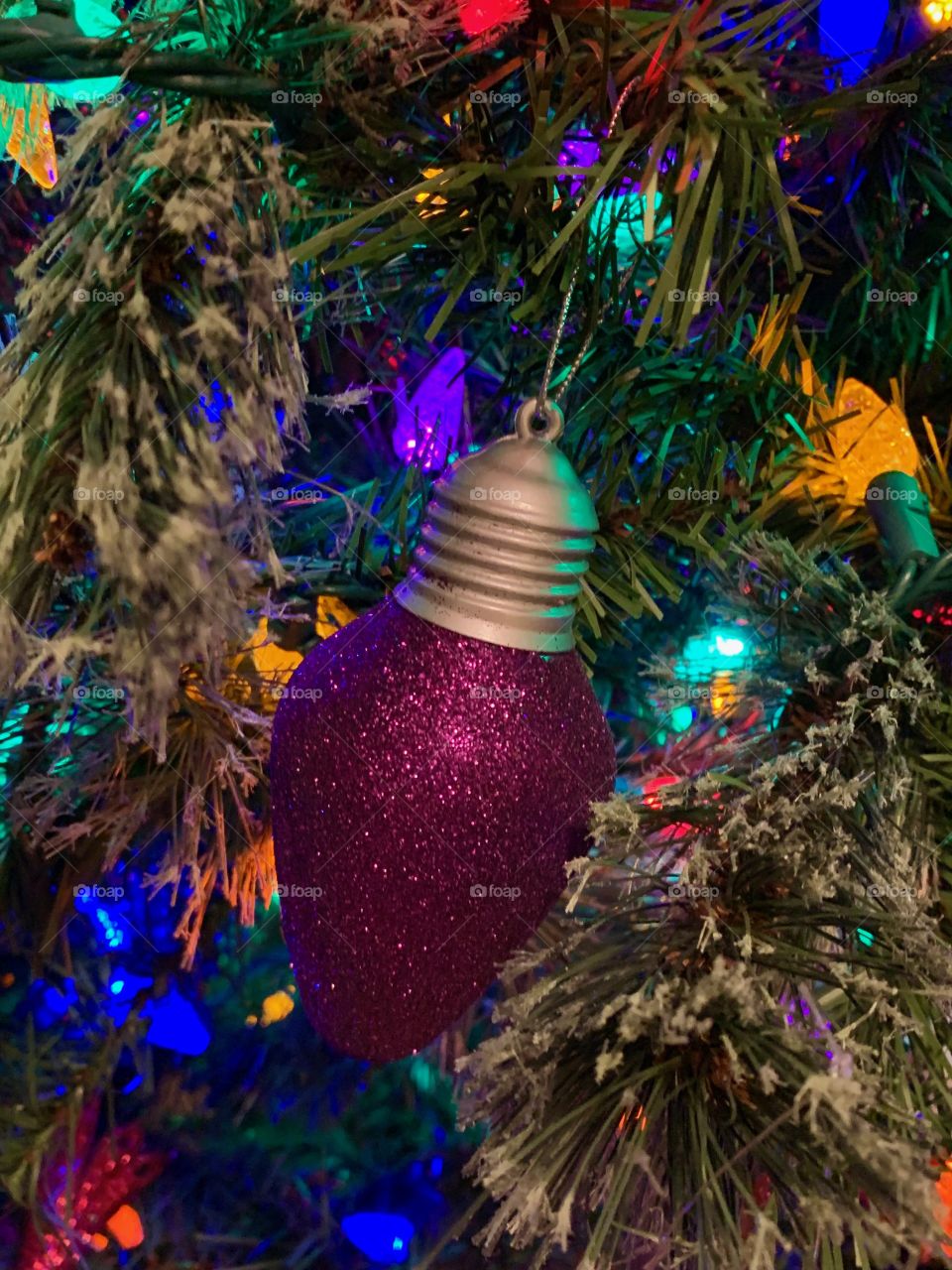 Christmas “May your day be sparkly and bright” Tree decorations.