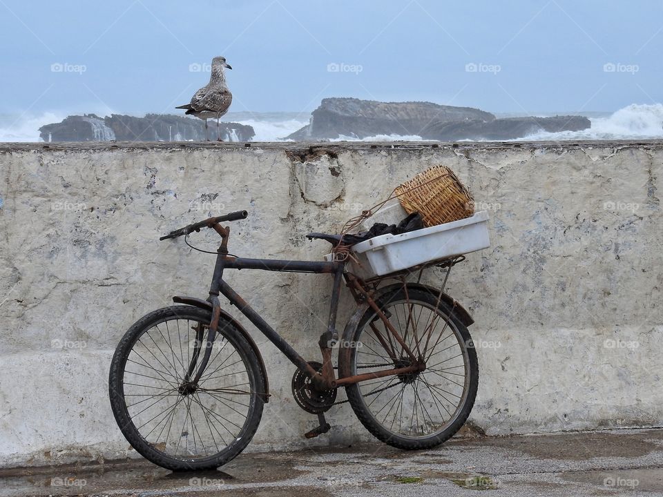 Bike by a wall