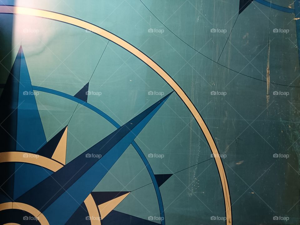 Geometric Abstract blue