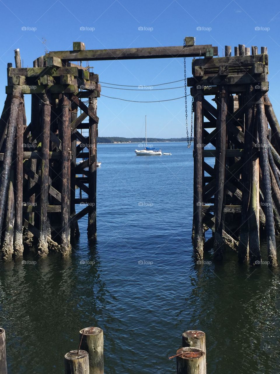 Old pier in Port Townsend, Washington, United States