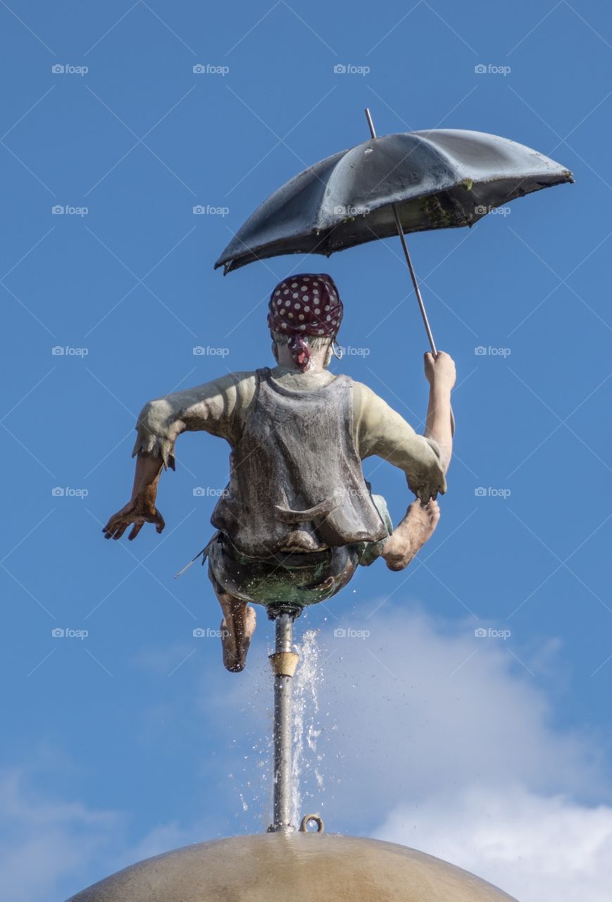 Pirate with an umbrella 