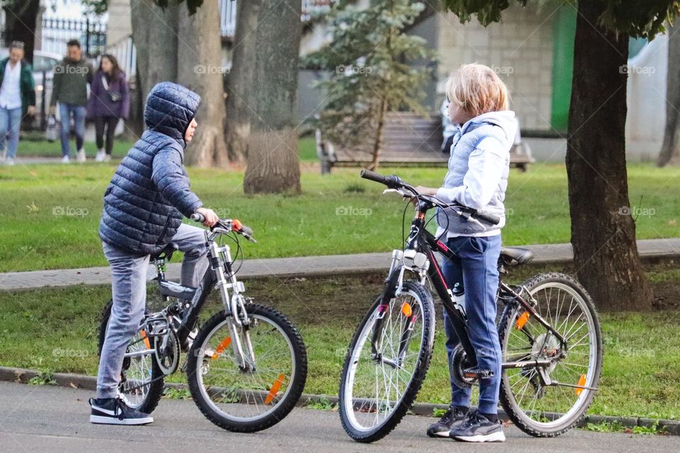 Boys and bicycles