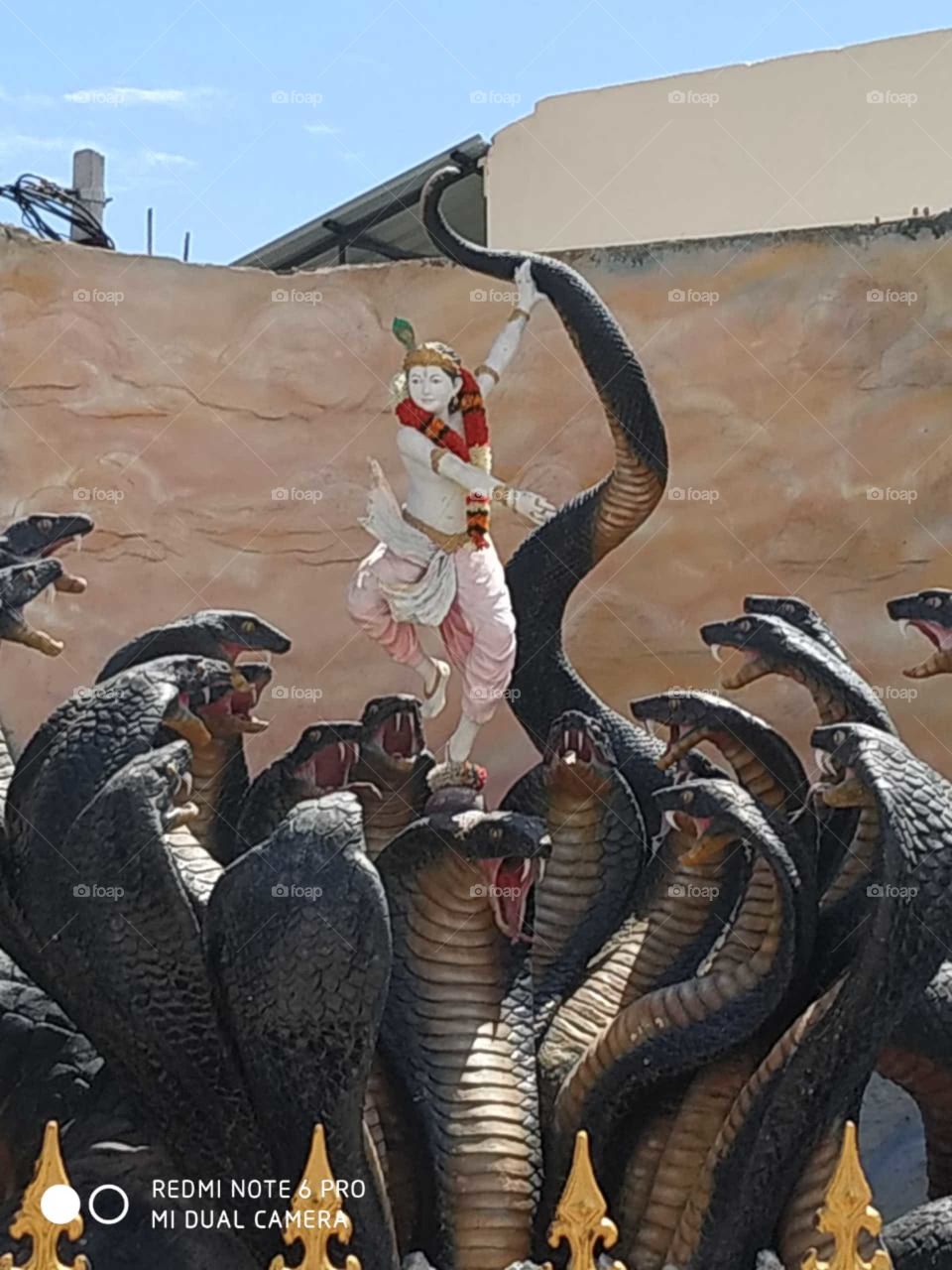 Mighty Lord Krishna statue