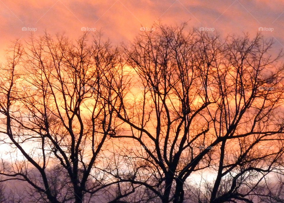 sunset in czech republic