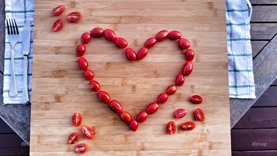 Heart of tomatoes