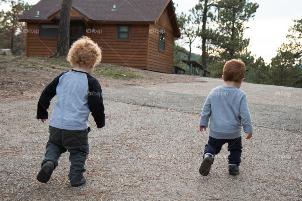 Two boys on a mission