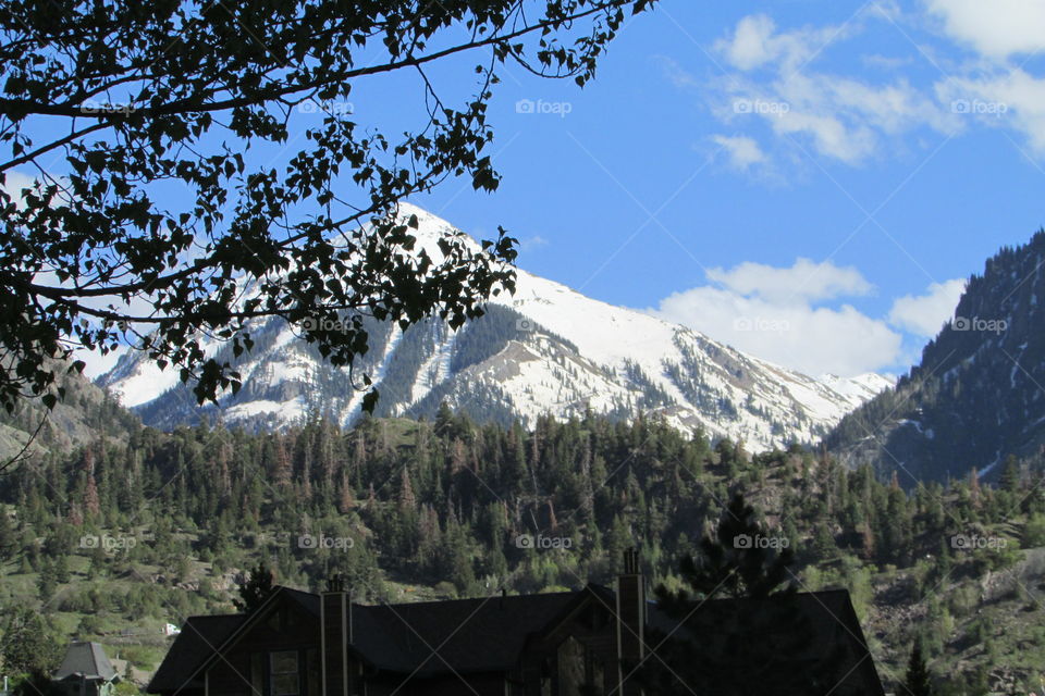 snow above Ouray co