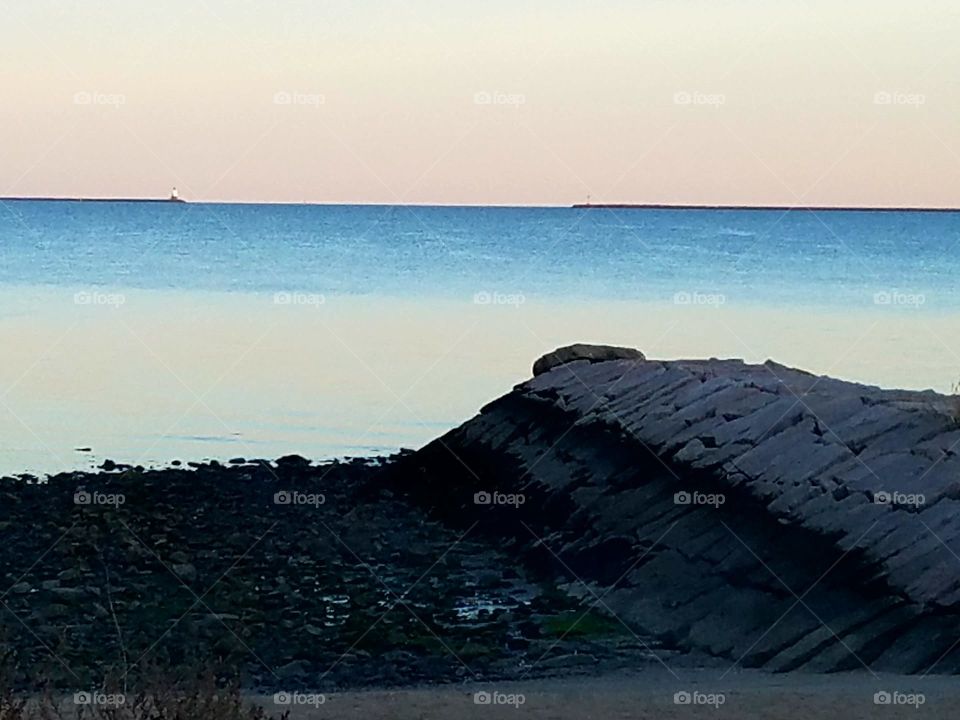 sunset on the beach