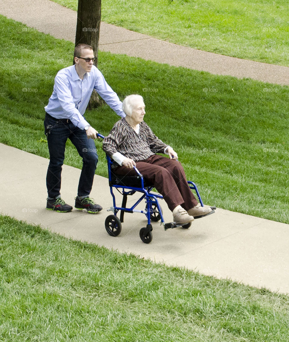 grandmas day in the garden. getting out of the house