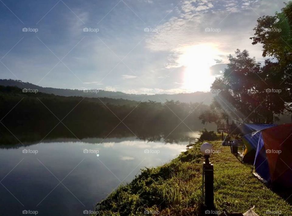 River view while camping