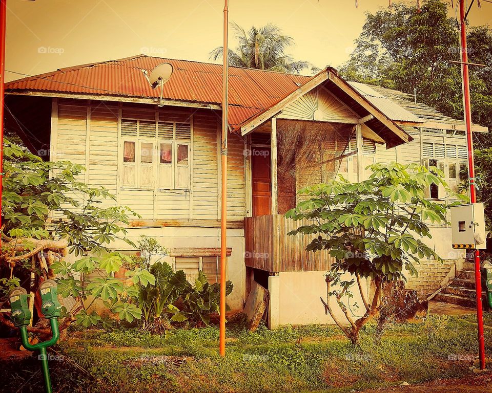 Old wooden Malaysian home