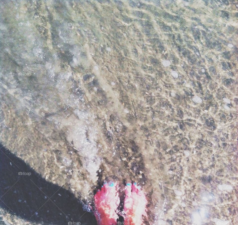 Toes in the Ocean