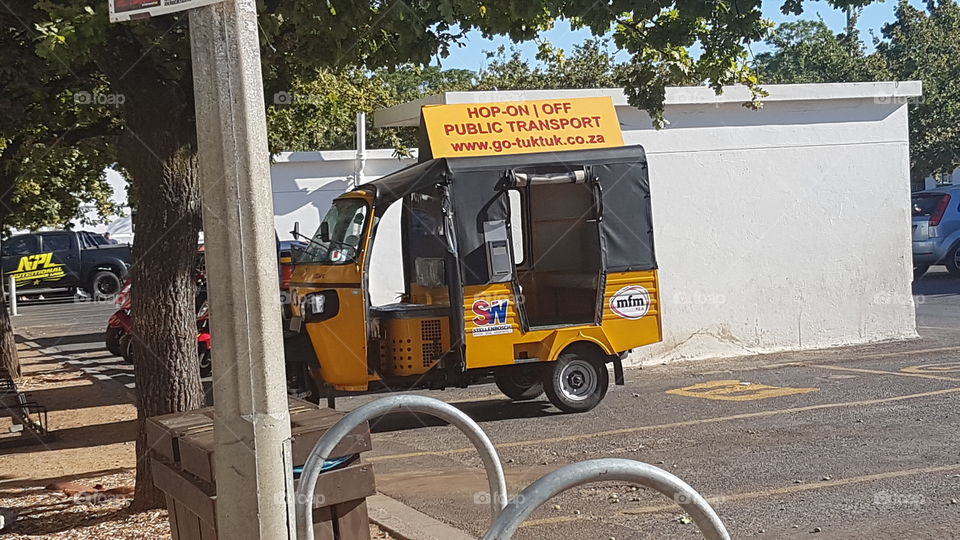 Hop on hop off public transport in Stellenbosch South Africa
