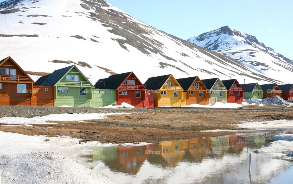 Houses on Svalbard. 