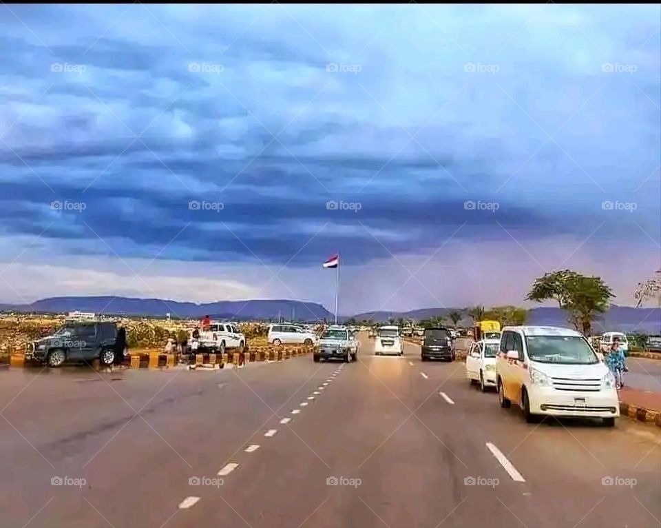 Glory be to God, the magnificent and picturesque view and the natural green trees are a view that is nothing more wonderful than it