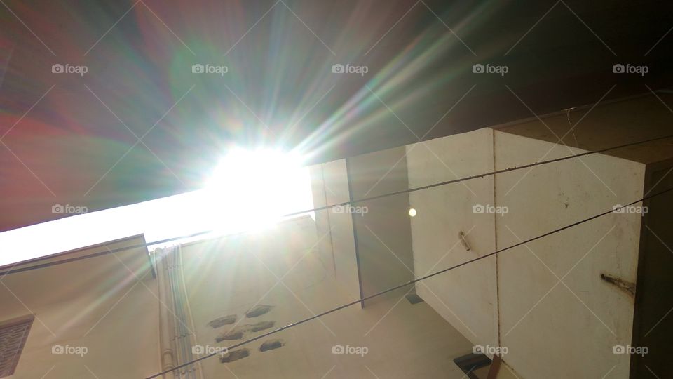 the sun shine different Colours