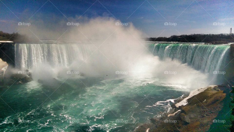 Scenic view of Niagara fall