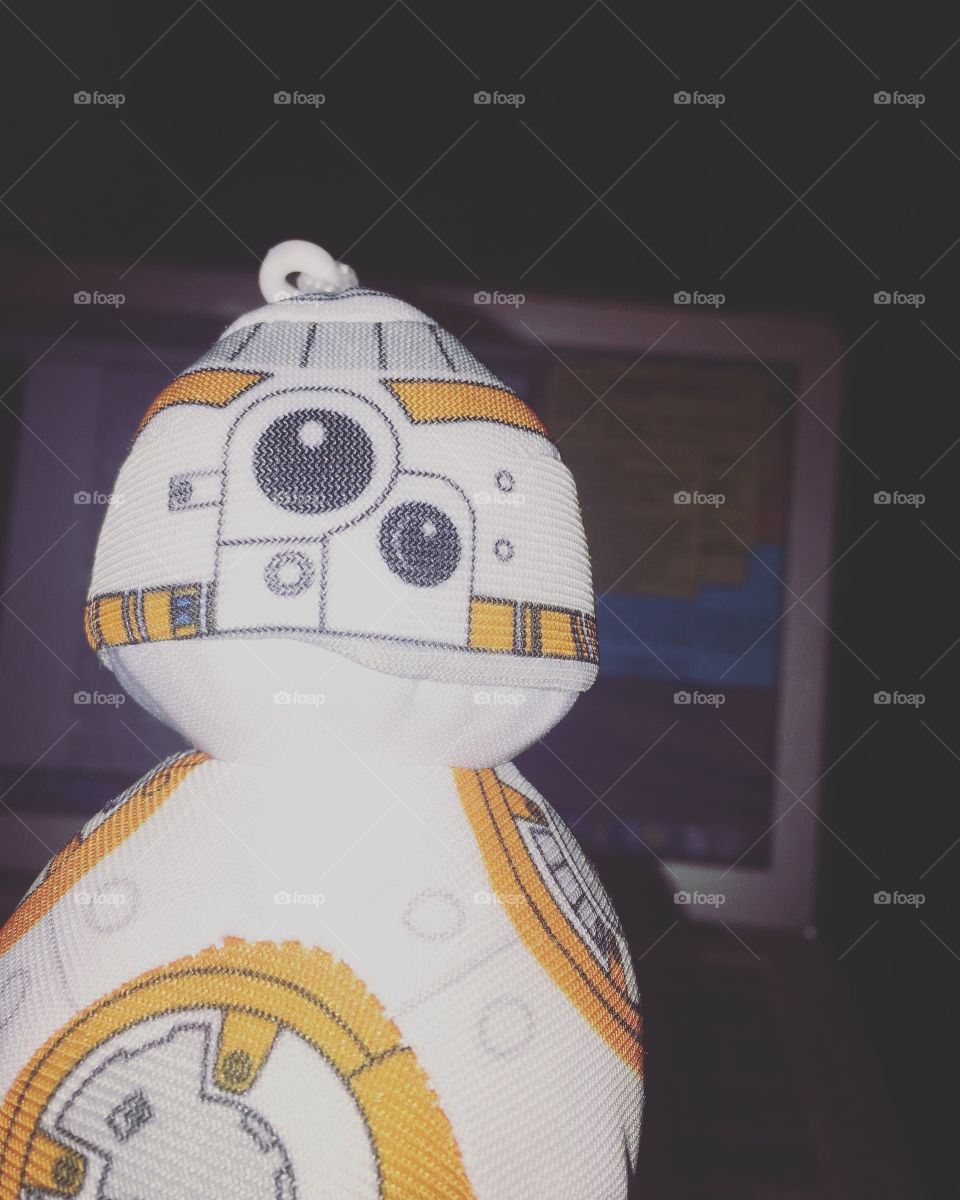 BB8 is my little study buddy. He has a great personality, and he goes with me on all my litttle college adventures.