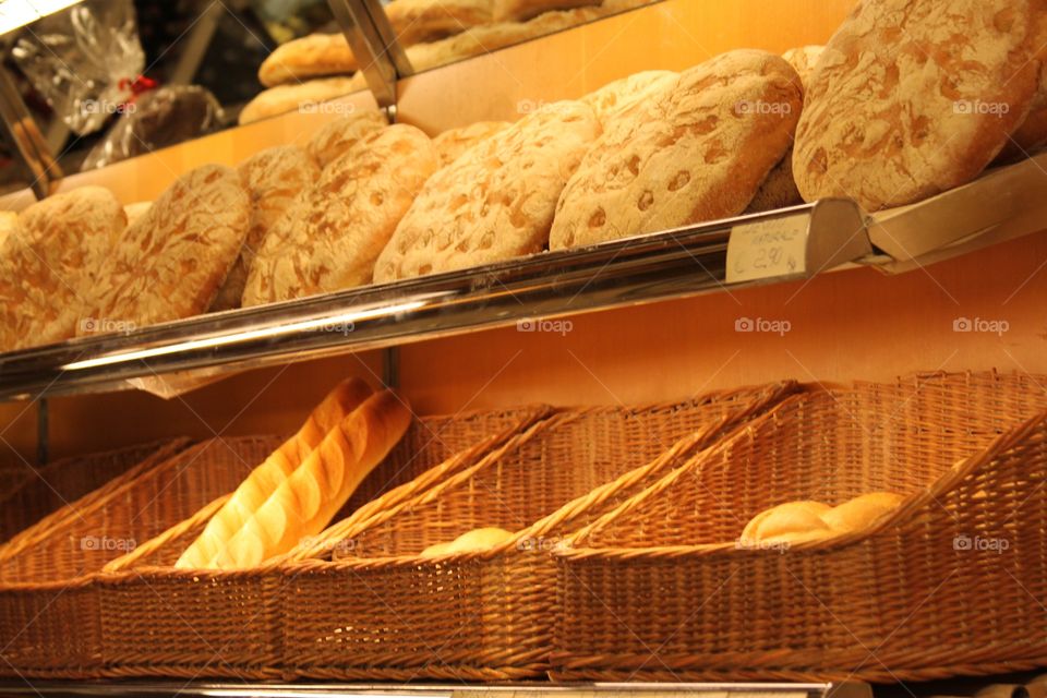 View of bakery inside bakery store