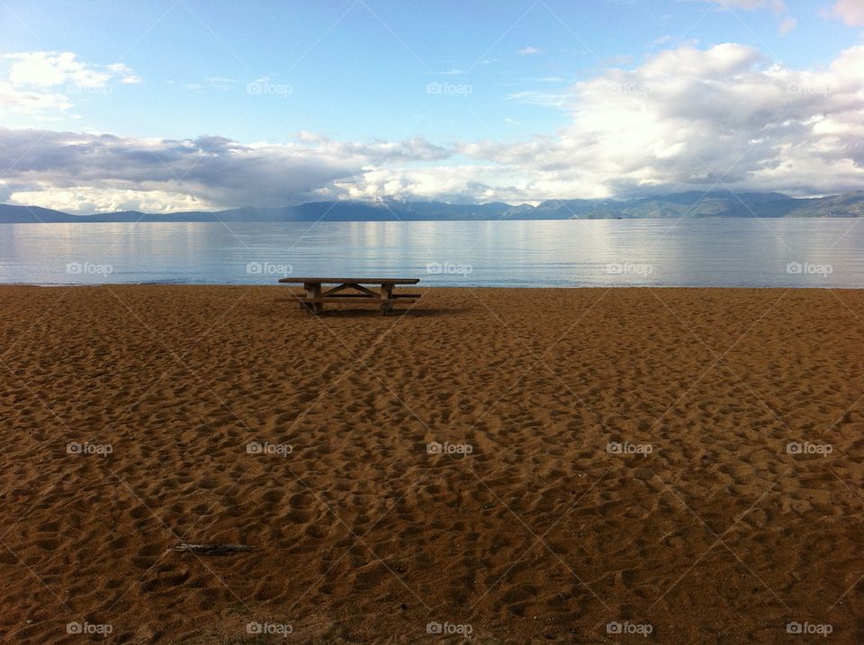 Calming Beach at Lake Tahoe