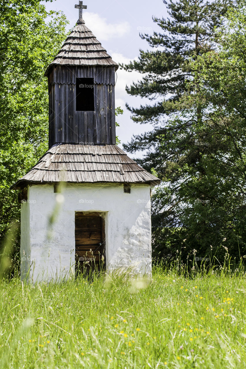 old Slovakia church tower