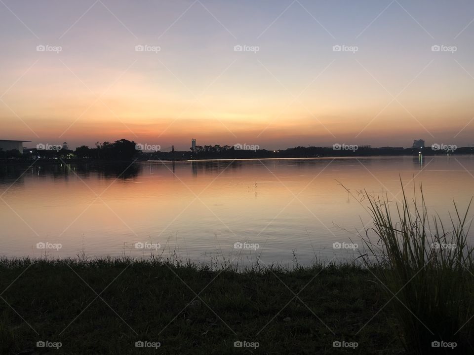 Lake at dawn