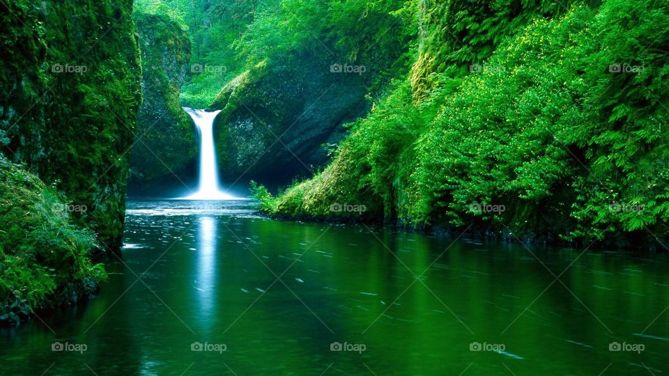 Water, No Person, Nature, River, Waterfall