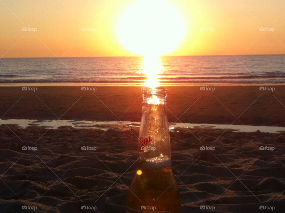 sun drink beer bottle by duncan070