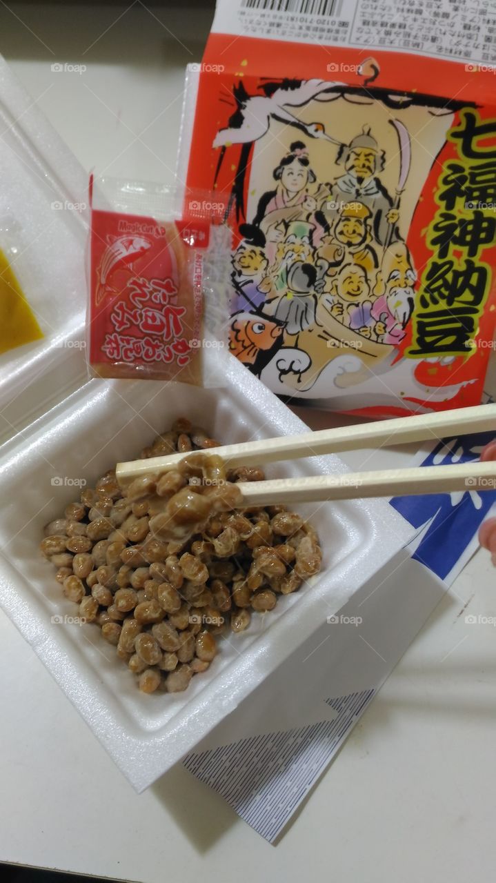 natto.Japanese food.
