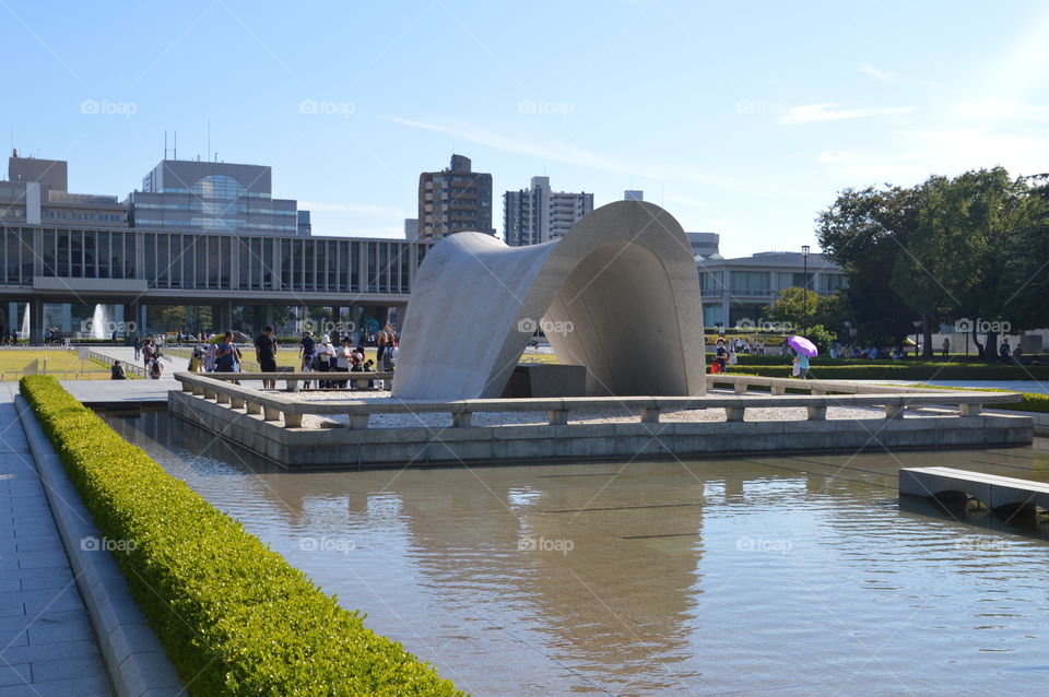 Hiroshima Peace Park Monument