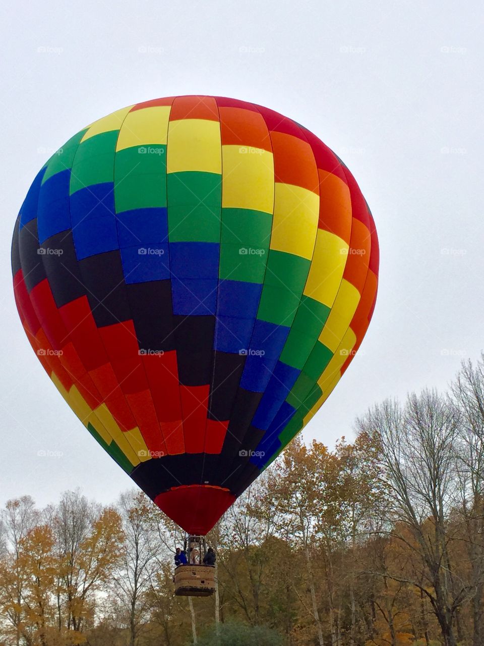 Hot air balloon launch. Sandy Hook, CT.