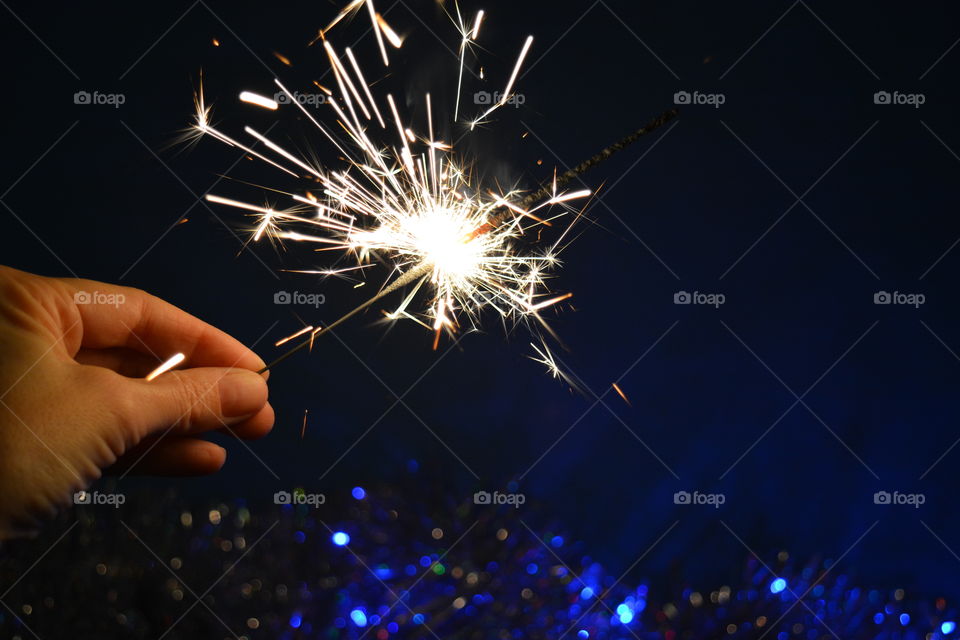 happy new year sparkling