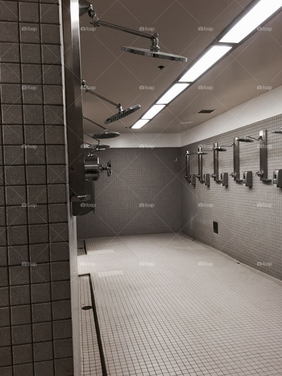 Locker Room. USC Trojan's Locker Room Showers