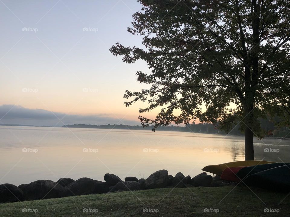 Jackson’s point , sunset over lake simcoe ,dusk 