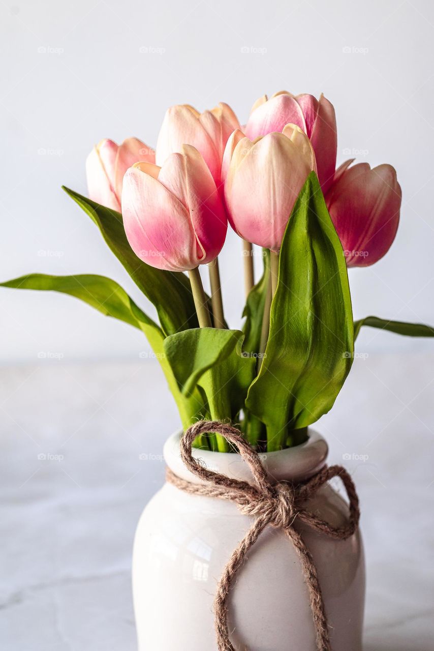 Flower and vase