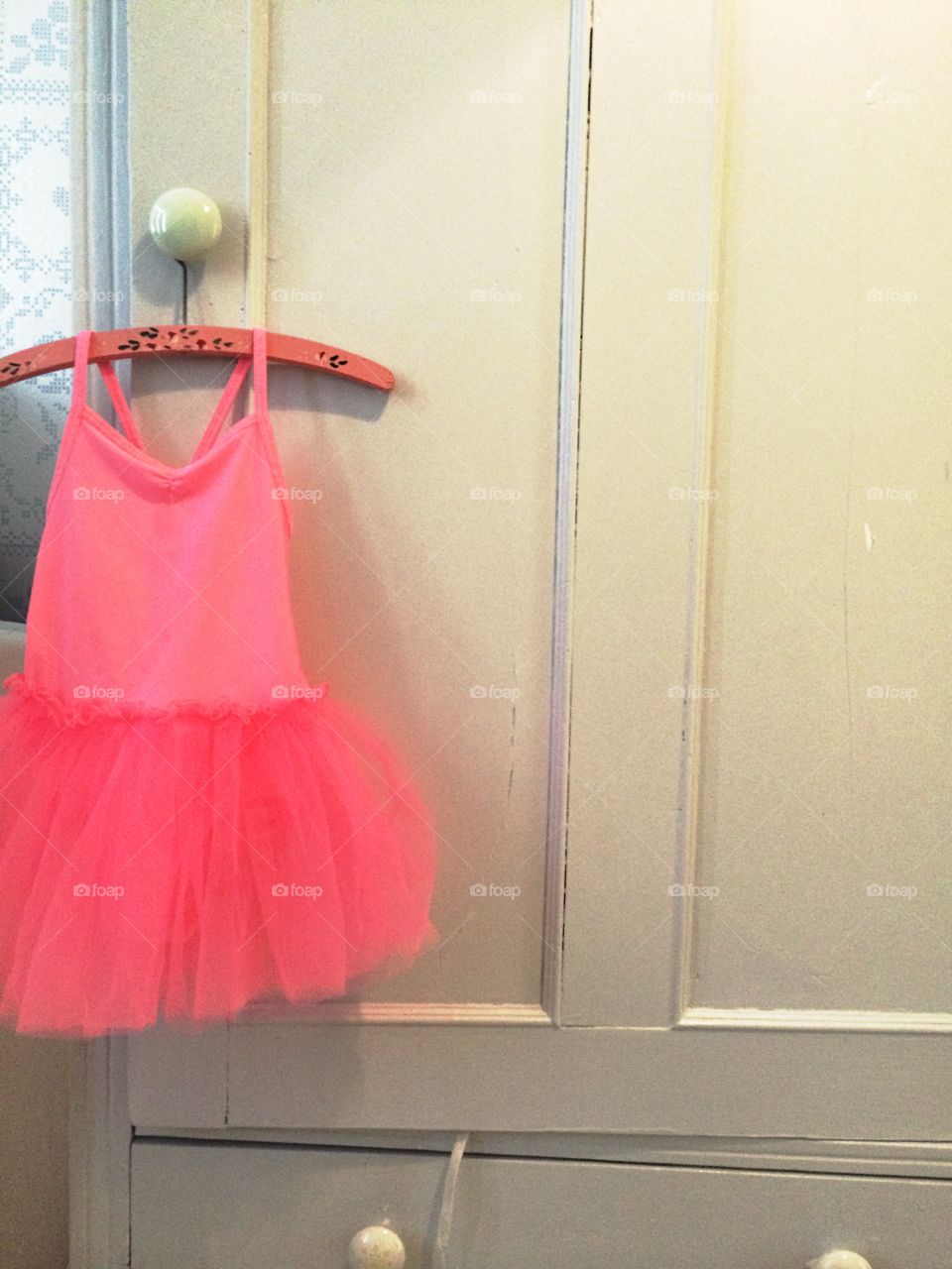 Ballerina dress. Ballerina dress on hanger